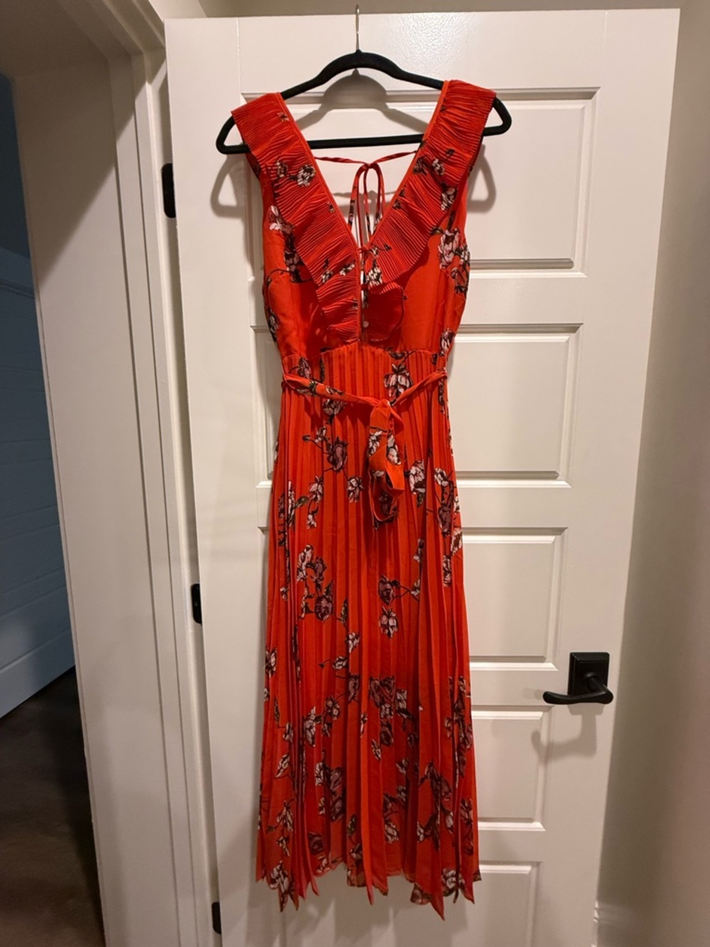 Lulu's Orange Floral Maxi Dress - Picture 5 of 9